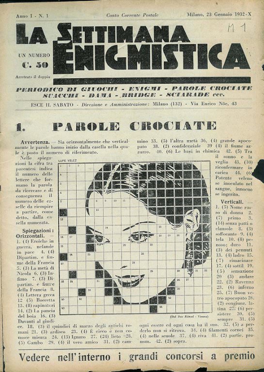 Visual Hammer tradizione - la settimana enigmistica 1932